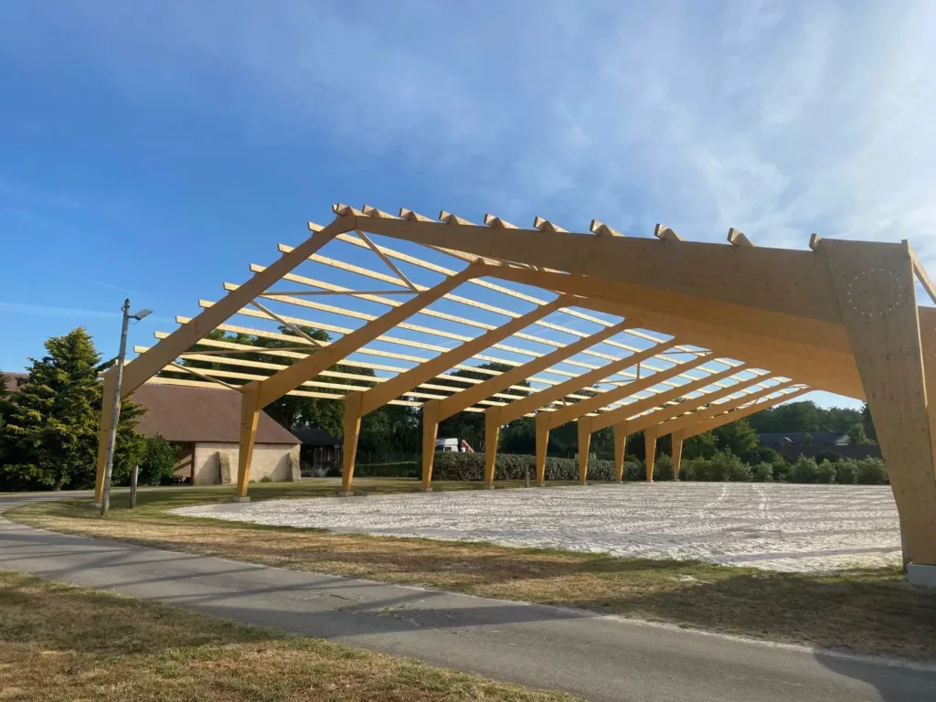 Faucheux Charpente CONSTRUCTION BATIMENT AGRICOLE RENNES Centre Equestre 1