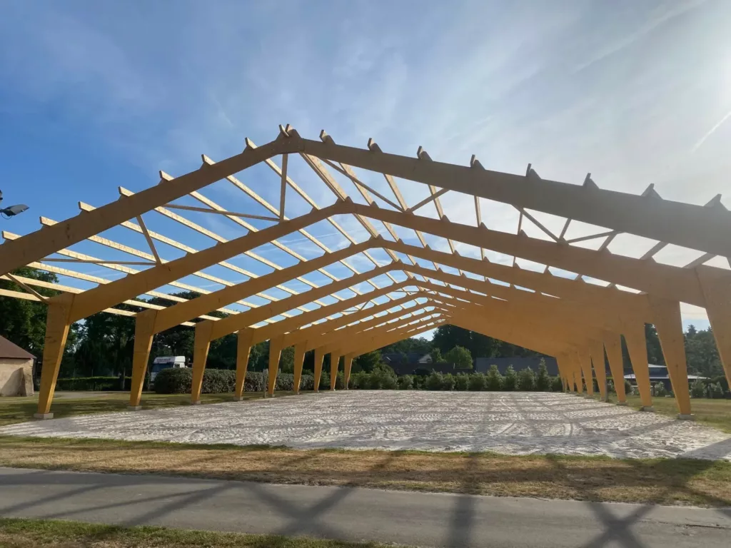 Faucheux Charpente CONSTRUCTION BATIMENT AGRICOLE RENNES Centre Equestre 2