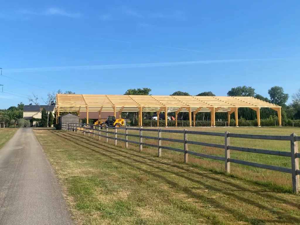 Faucheux Charpente CONSTRUCTION BATIMENT AGRICOLE RENNES Centre Equestre 3
